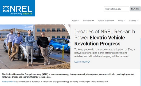 National Renewable Energy Laboratory (NREL) website