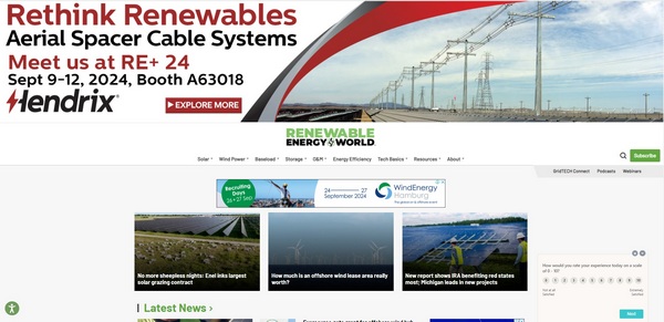 Renewable Energy World website