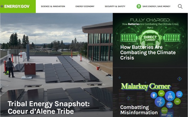 department of energy (.gov) website